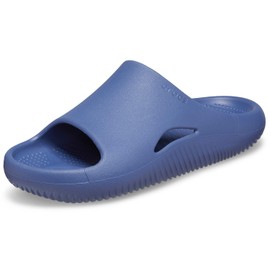 Crocs Unisex-Adult Mellow Recovery Slides, Bijou Blue, 10 Women/8 Men