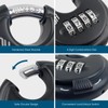HOX Combination Lock, 4 Digit Disc Padlock with 3/8 Inch