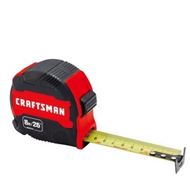 CRAFTSMAN Measuring Tape 26FT/8M with Easy Grip Ergonomic Design (CMHT37447S)