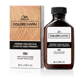 COLORCHARM Permanent Liquid Hair Color for Gray Coverage| 9N Very Light Blonde | 1.4 Fl Oz