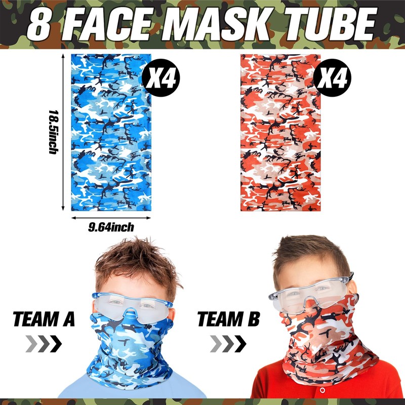 Sosation 8 Sets Kids Tactical Vest Compatible with Nerf Party