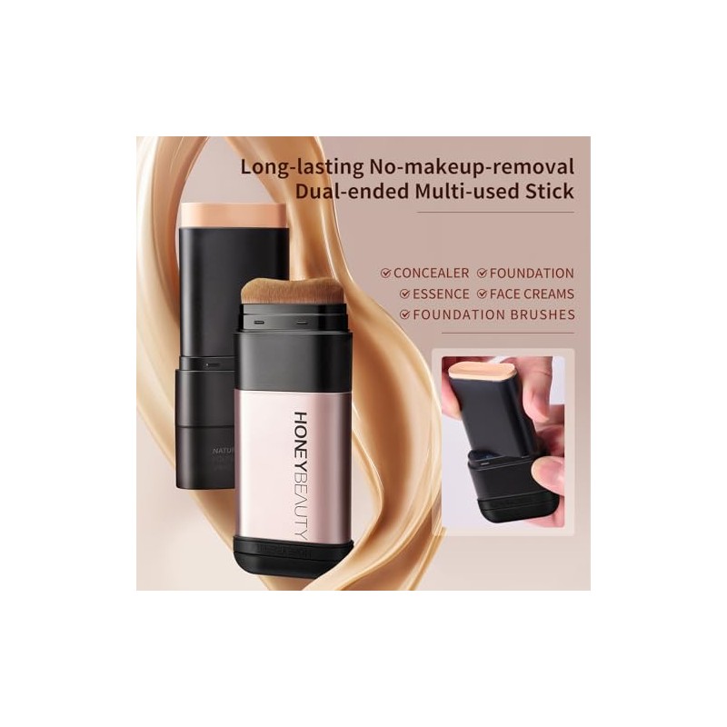 [Honey Beauty] Base de maquillaje multiusos en barra, esencia, corrector,