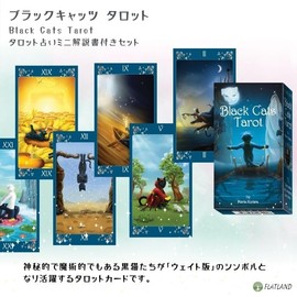 Black Cats Tarot Tarot Divination with Japanese Manual (English Language Not Guaranteed)