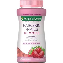 Natures Bounty Hair Skin Nails 180 Gomitas Cabello Piel Uñas