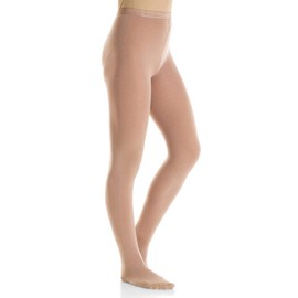 Mondor 3301 Light Tan Bamboo Footed Ice Skating Tights 6-8