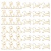 Luggspa 80 Pcs Gold Dog Creative Metal Paper Clips -