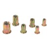 AOMIKITSTU Rivet Nuts 180pcs, 8-32, 10-24, 1/4-20, 5/16-18, 3/8-16in Threaded