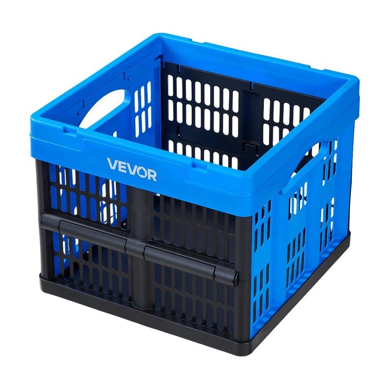 VEVOR Plastic Collapsible Storage Bins, 25L 3 Packs, Stackable Folding
