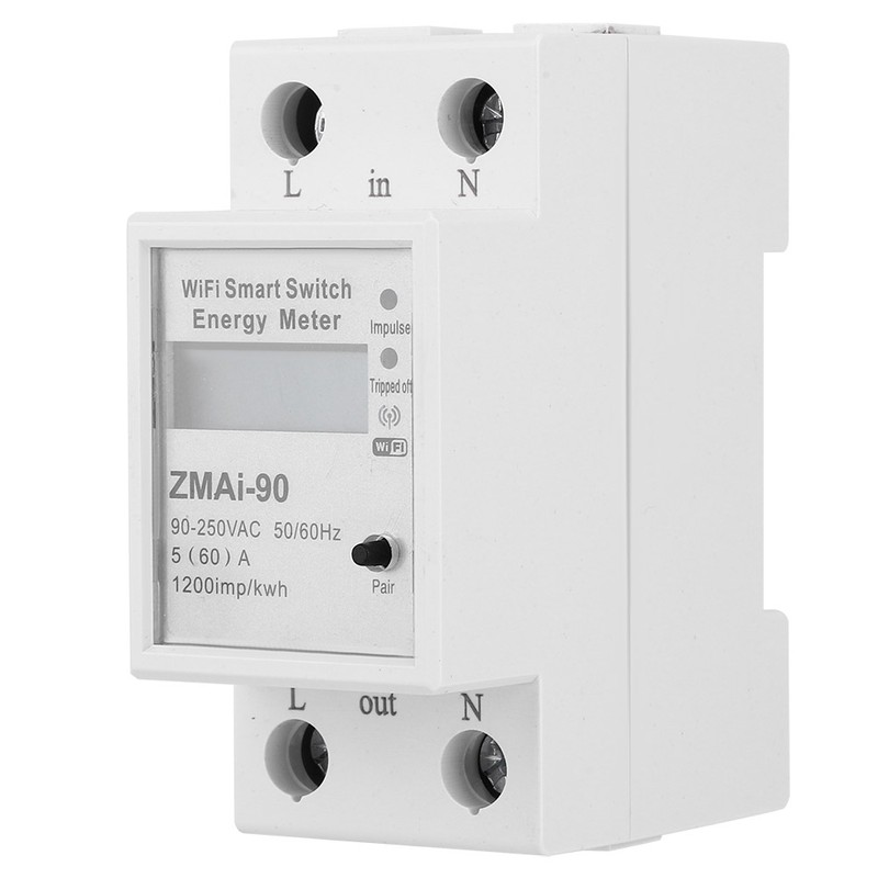 ZMAi-90 WIFI Remote LCD Digital Metering Switch Single Phase Energy