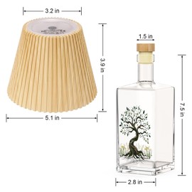 SOITIS Glass Large Urn for Human Ashes, Keepsake Big Urn for Ashes Memorial Decorative Urn - Cremation Funeral Urn with Light