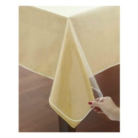 VITA PERFETTA Tablecloth Protector, PVC Transparent (Round 140 cm)