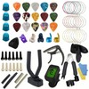 66Pcs Guitar Accessories Kit Tuner Capo Pick Bracket Repair Tools