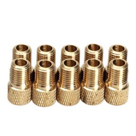NAMVO Bicycle Bike Tire Tube Pump Presta to US Schrader Valve Converter Adapter - 10Pcs