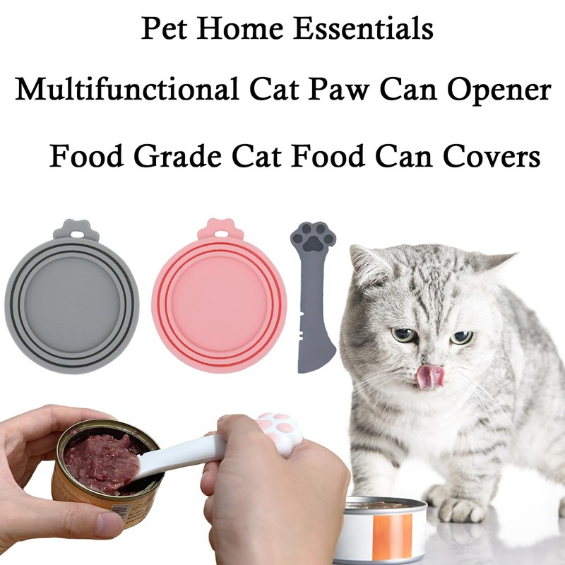 SJANE Cat Food Can Spoons & Can Lids | 4