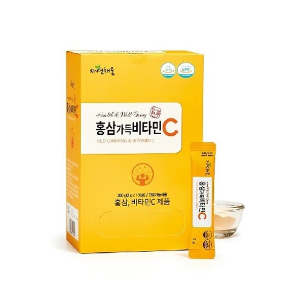 Naturally filled red ginseng vitamin C 2g*100 packets, single option / 자연채움 홍삼가득비타민C 2g*100포, 단일옵션