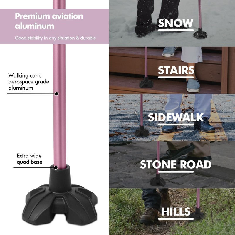GPTCAMP G1 Walking Cane for Women & Men, Lightweight &