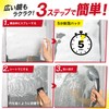 LEC Gekochi-kun Foam Pack, Scale Removal (For Bathroom Mirrors), Includes