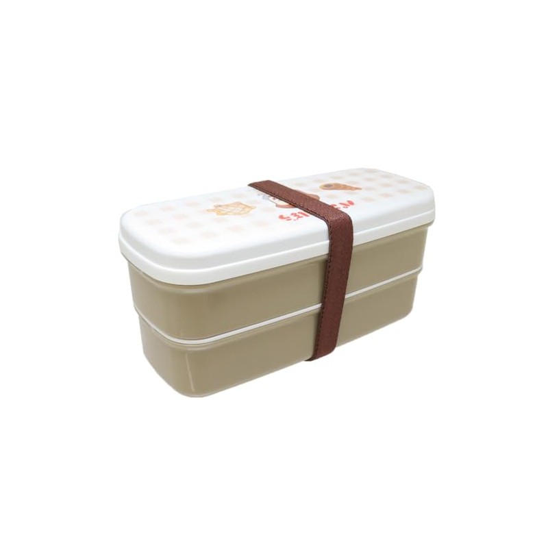 Bread Dribble Slim 2-Tier Lunch Box