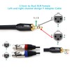 MOBOREST 3.5mm to 2 XLR Female Microphone Y Splitter Adapter