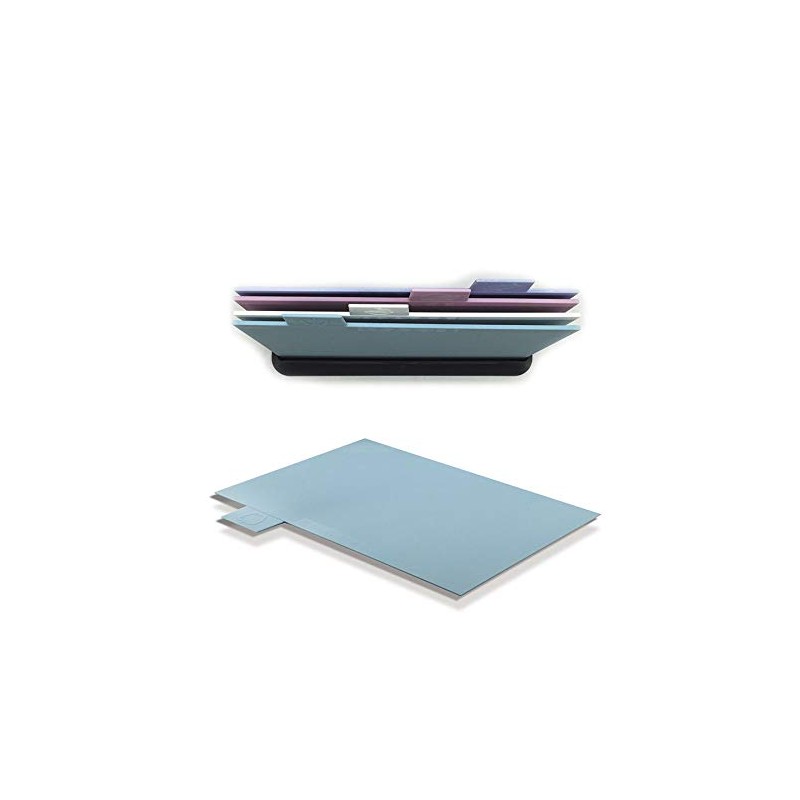 Coloured Chopping Board Set Non-Slip Set of 4 Colour-Coded Chopping