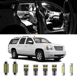 AWALITED 12pcs GMC Sierra Interior LED Lights Kit Super Bright LED Map Dome Light Bulbs Replacement for 2007 2008 2009 2010 2011 2012 2013 GMC Sierra all models