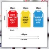 48 PCS Shut Off Valve Tags 5 x 3 Inch