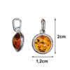 Artisana-Schmuck Amber Pendant, Modern Small Round Pendant (without Chain) Made