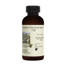 Cinnamon Flavor Extract - TTB, Natural 4 fl oz