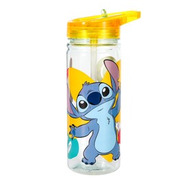 Zawadi Global Stitch 580ml Water Bottle for Kids School Drinks Bottle Made of Durable Tritan Reusable BPA Free