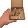 SKIR'CO (Pack of 10) Yellow Zinc Plated Wood Joining Screws