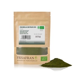 FRISAFRAN | Chlorella Pulver BIO | 200g | Chlorella | Chlorella Bio Presslinge | Chlorella Tabletten | Chlorella Pulver | Chlorella Algen | Bio Chlorella | Algen Chlorella | Chlorella Algen Bio