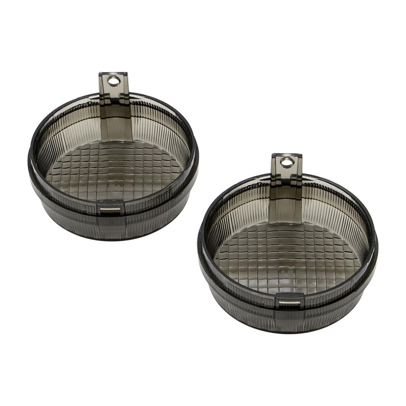 2 pcs Smoked Turn Signal Light Lens Covers Turn Signals