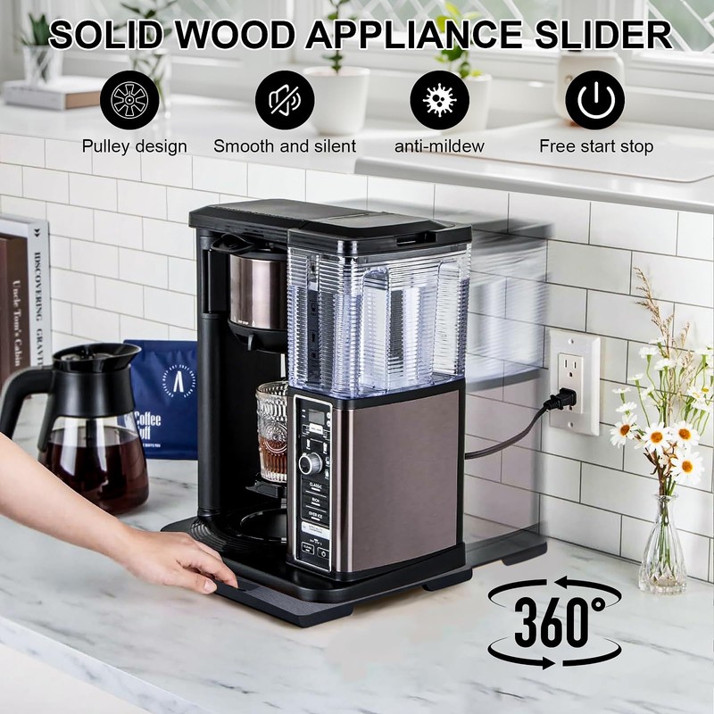 OHGOSH Appliance Sliders for Kitchen Appliances, Countertop Coffee Machine Sliding