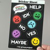 Communication Sticker Sheets - Style: Basic Sticker Sheet