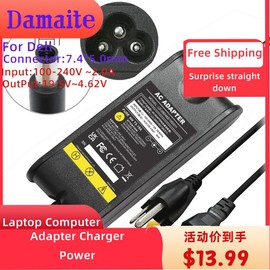 19.5V 4.62A 7.4mm*5.0mm 90W AC Power Charger For Dell Latitude E5420 E6520 E6530 E7240 6C3W2 06C3W2 Inspiron 13 17 7.4mm*5.0mm Adapter Supply Cord