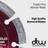TROJAN 125mm (5") Angle Grinder Professional Mortar Pointing Diamond Rake