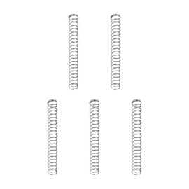 DTGN 0.5 x 5 x 40 mm (DxADxL) Compression Spring - 5 Pack - Good for Machines - Spring Steel Extension Spring - Grey