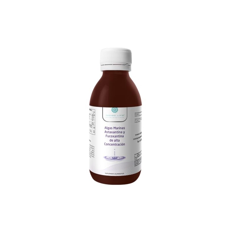 Indigo Life Nutraceuticos Algas Marinas Astaxantina Fucoxantina Alta Concentracion 120