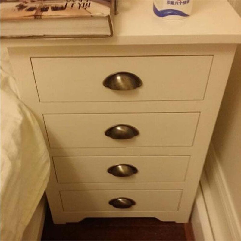 Yesmin 4 Pcs Half Moon Shaped Shell Handles,Kitchen Cabinet Drawers,Suitable