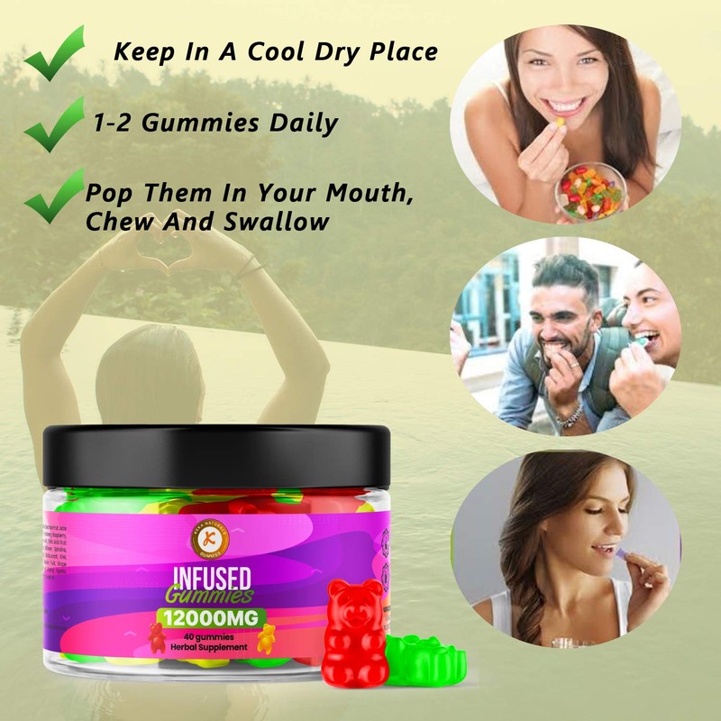 Premium Gummies | 12000mg | 40 Gummies | Max Strength