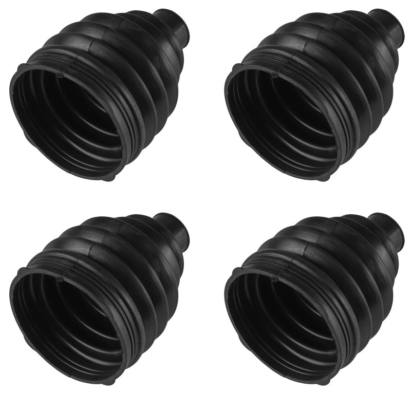 Caltric 2 Front Axle Inner Outer CV Boot Kit for