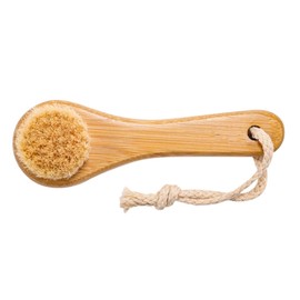 Beavorty Manual Face Cleansing Handle Soft Horsehair Bristles for Deep Cleaning Blackhead Dirt Removal Gentle Facial Scrubbing Tool for All Skin Types