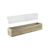 CYS EXCEL Rectangle Wood Planter Box with Removable Plastic Liner