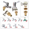 TIMESETL Brass Stretch Expandable Garden Hose Fittings Tap Adapter Connectors,