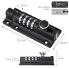 HMF Deadbolt 3591-02, Door Bolt with 4 Digit Combination Code