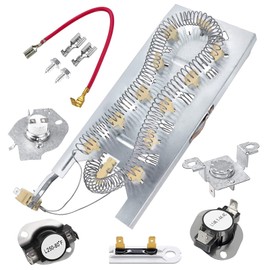 Upgraded 3387747 AP6008281 WP3387747 Dryer Heating Element Kit by Beaquicy - Fit for Whirlpool Cabrio Kenmore He2 Kenmore Elite He3 Maytag Dryers GEW9250PW0 GEQ9800PW1 WD05X30818 GEQ9800PW2 MEDB835DW4
