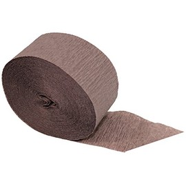 Brown Crepe Paper Streamers 2 Rolls Made in USA