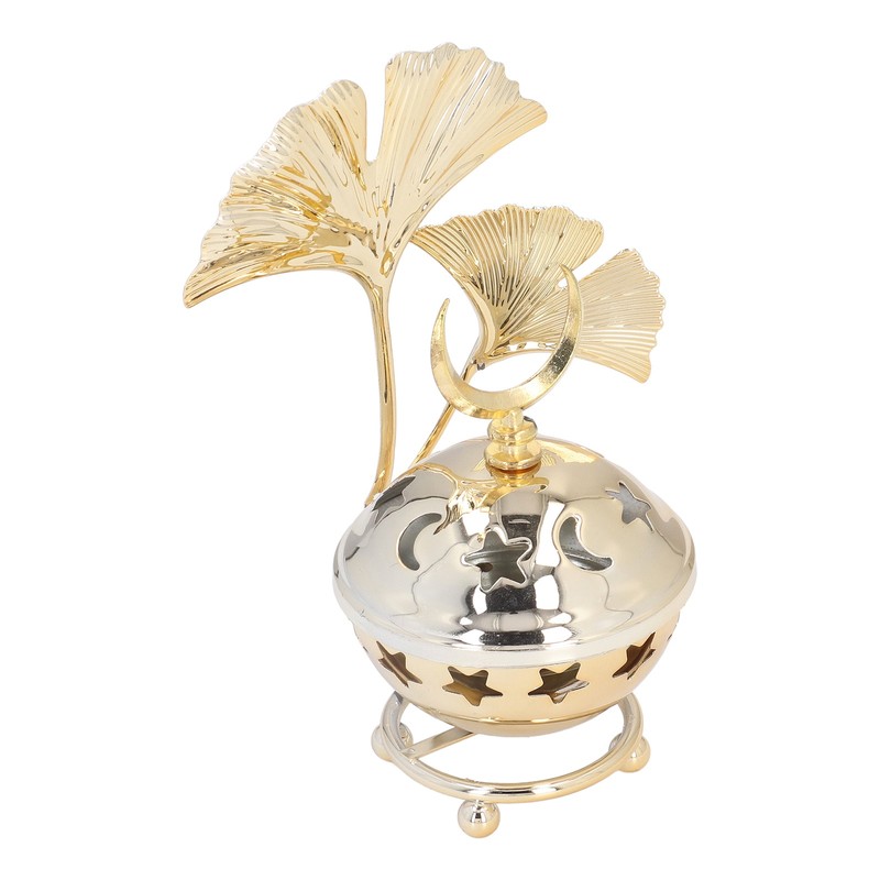 Candle Holder Arabian Star Moon Ginkgo Shape Metal Candle Holder