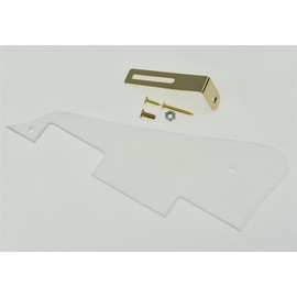 KAISH Clear Transparent LP Guitar Pickguard with Gold Bracket for Epi Les Paul