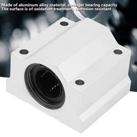Linear Motion Ball Bearing Block, 1 Pack SCS25UU Rail Slide Block 25mm Diameter CNC Slide Unit Bushing CNC Router Parts
